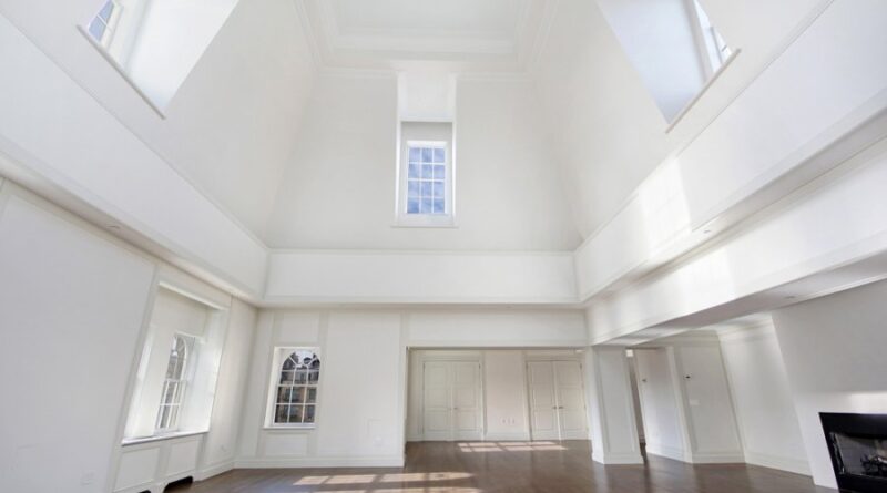 decorating a room with high ceilings